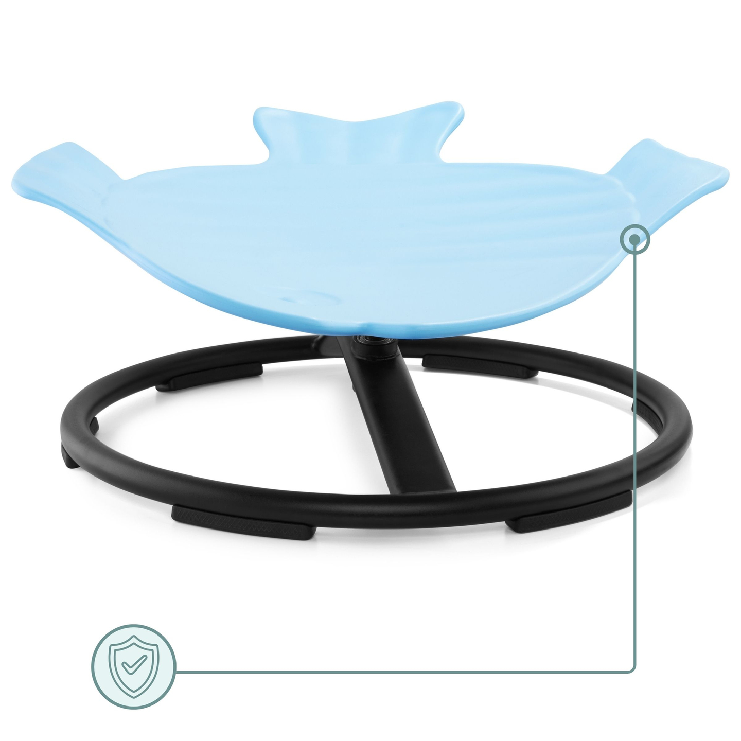 Мини въртележка за деца Рибка - синя