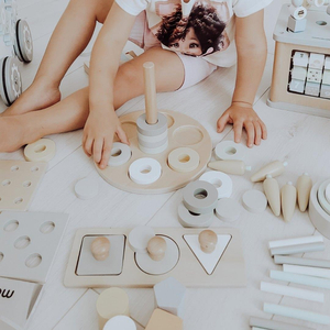 Монтесори образователна кутия за малки деца - 6 играчки