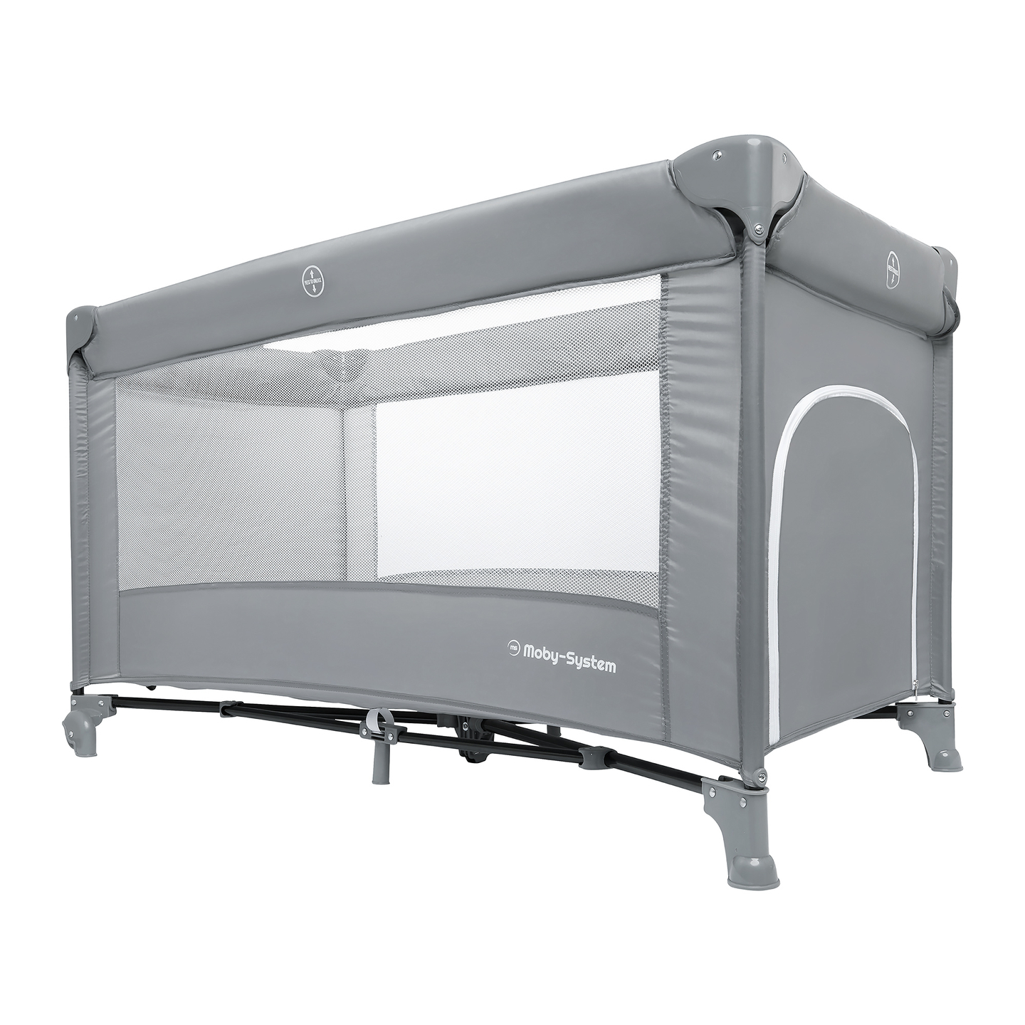 Детско креватче за пътуване Happy Traveller BASIC - сиво