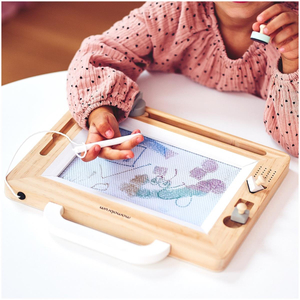 Дървен лексикон с печати - дъска за рисуване