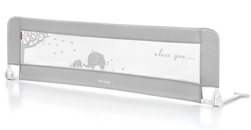 Предпазна преграда за легло - Релса за легло - сива