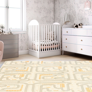 Двустранно сгъваема постелка от дунапрен 180 x 120 x 1cm - Magic Forest/Autumn Streets - boho