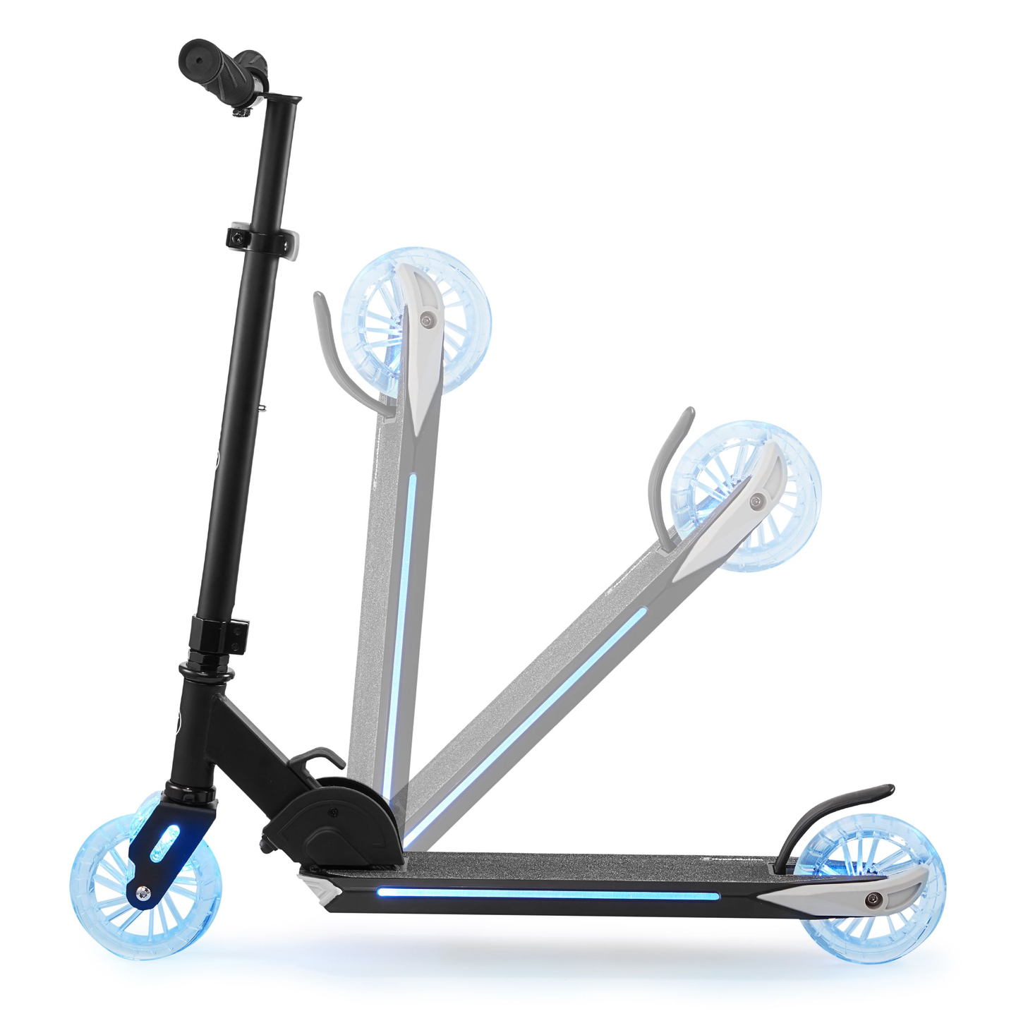 Двуколесен скутер със сгъваема LED светлина - HyperMotion Ice Flash