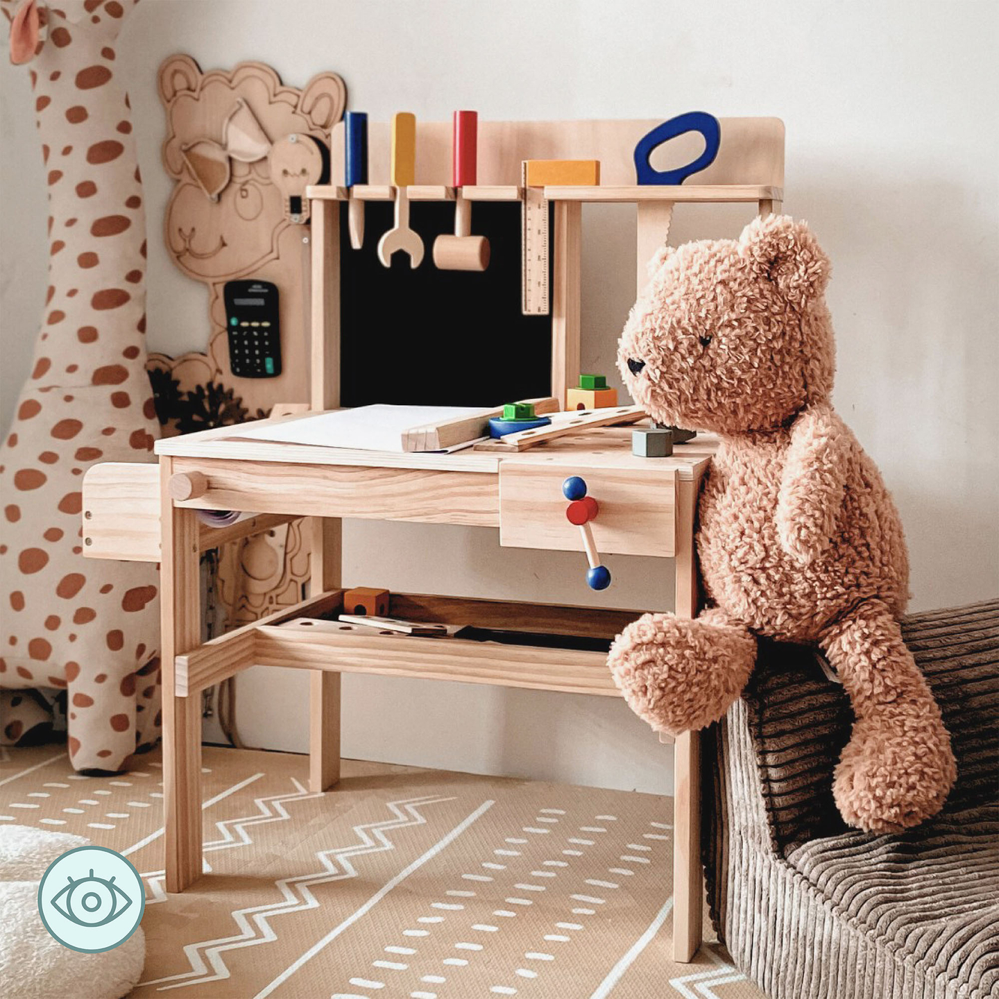 Дървен комплект "Направи си сам" XXL - 75 части