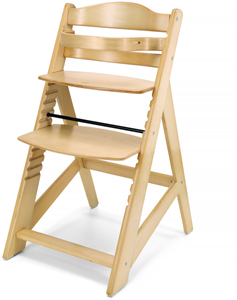 Дървен стол за хранене Moby-System WOODY - цвят на естествено дърво