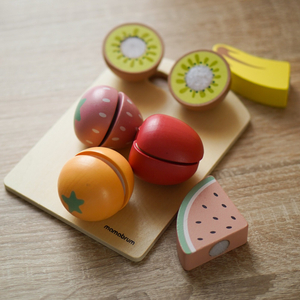 Дървени плодове за рязане - комплект