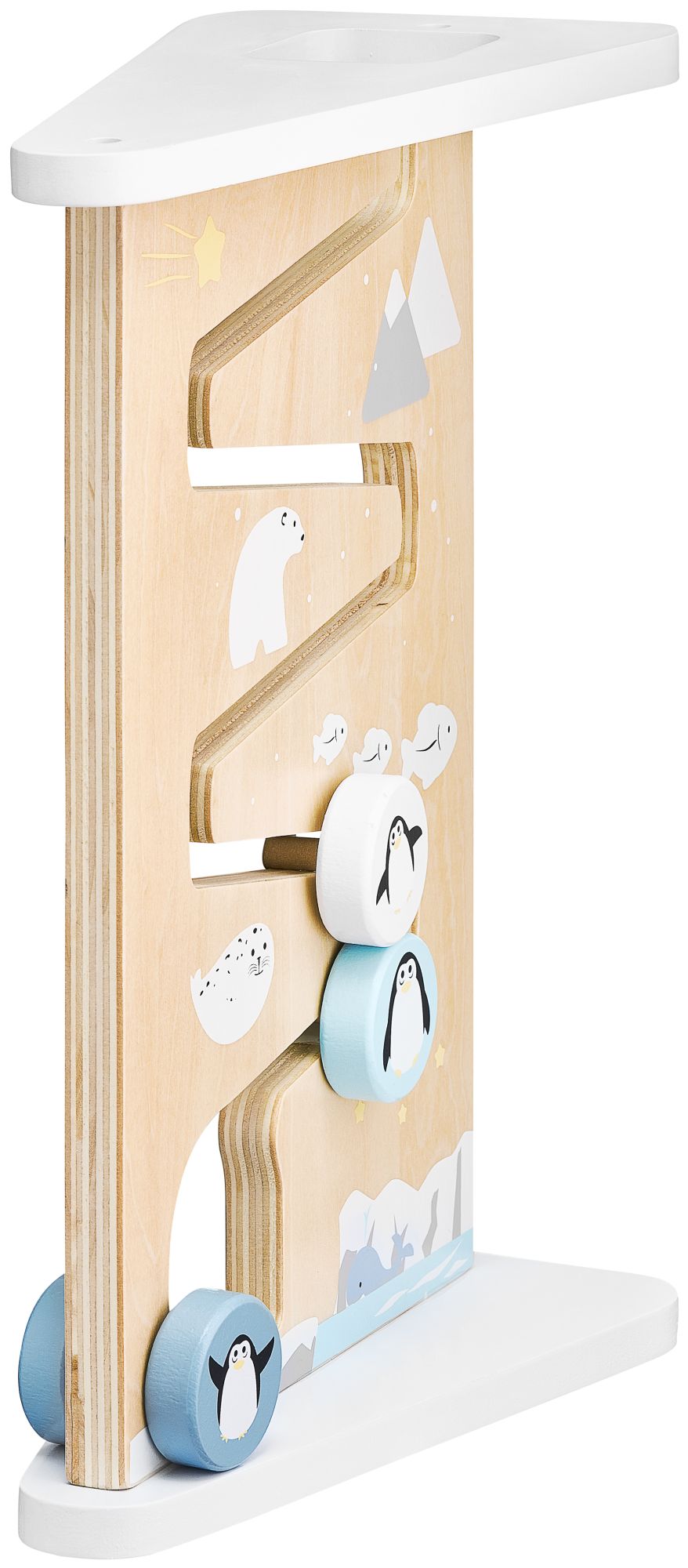 Дървена двустранна дъска за сензорни манипулации