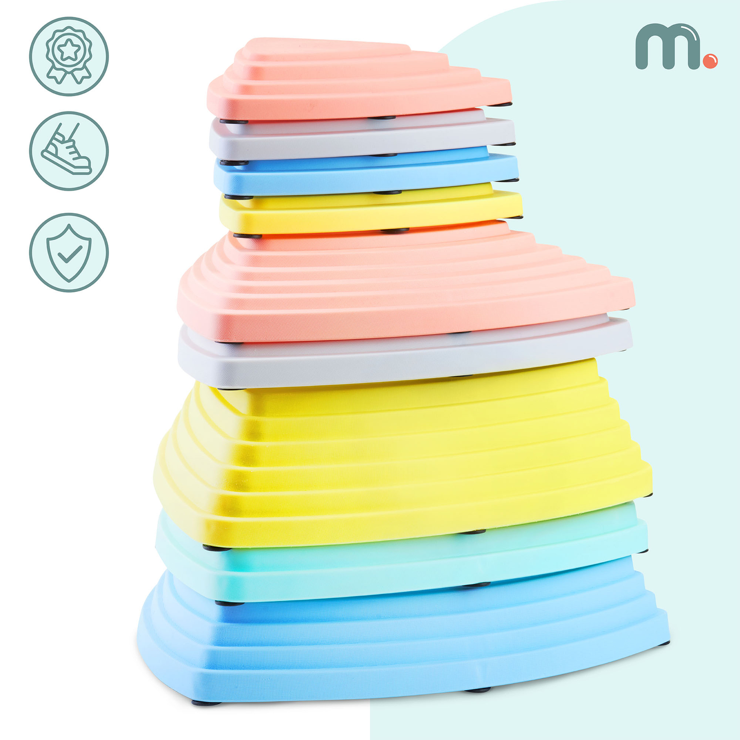 Цветни балансиращи камъни - 9 броя