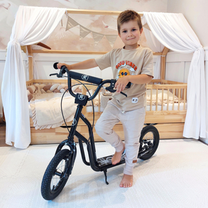 Скутер HyperMotion VIVA 12 (30-сантиметрови помпени колела) - черен