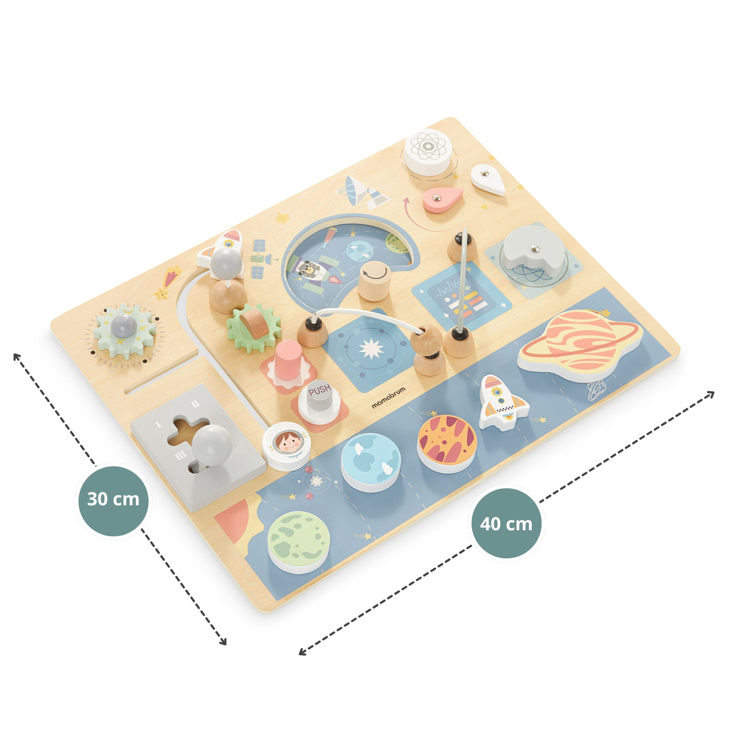 Дървена манипулационна дъска - Cosmos