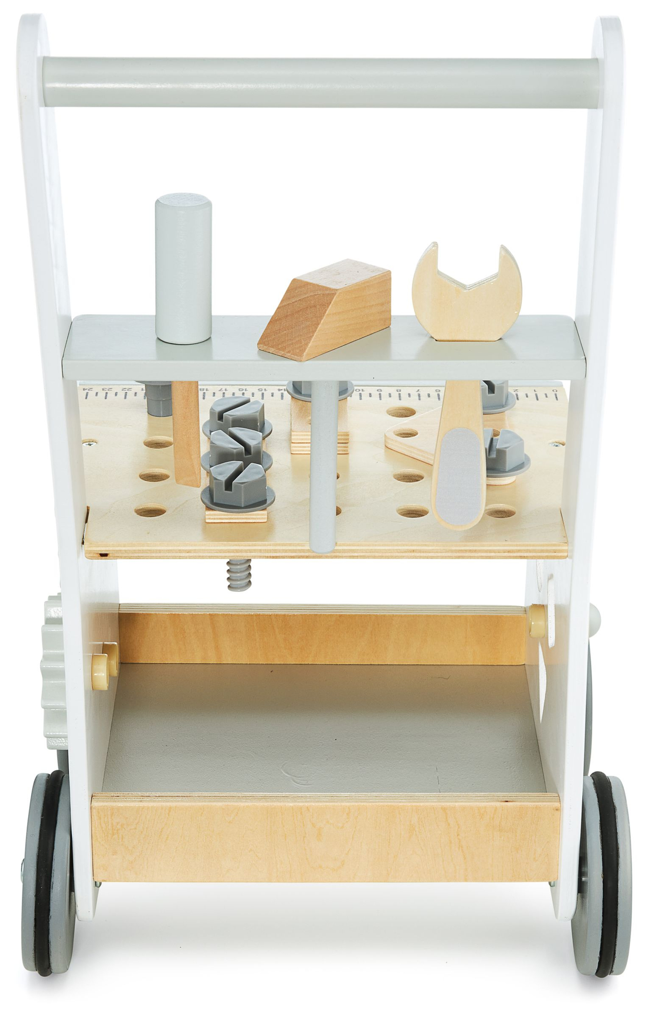 Дървена проходилка, буталка + работилница 3 в 1 - 47 елемента