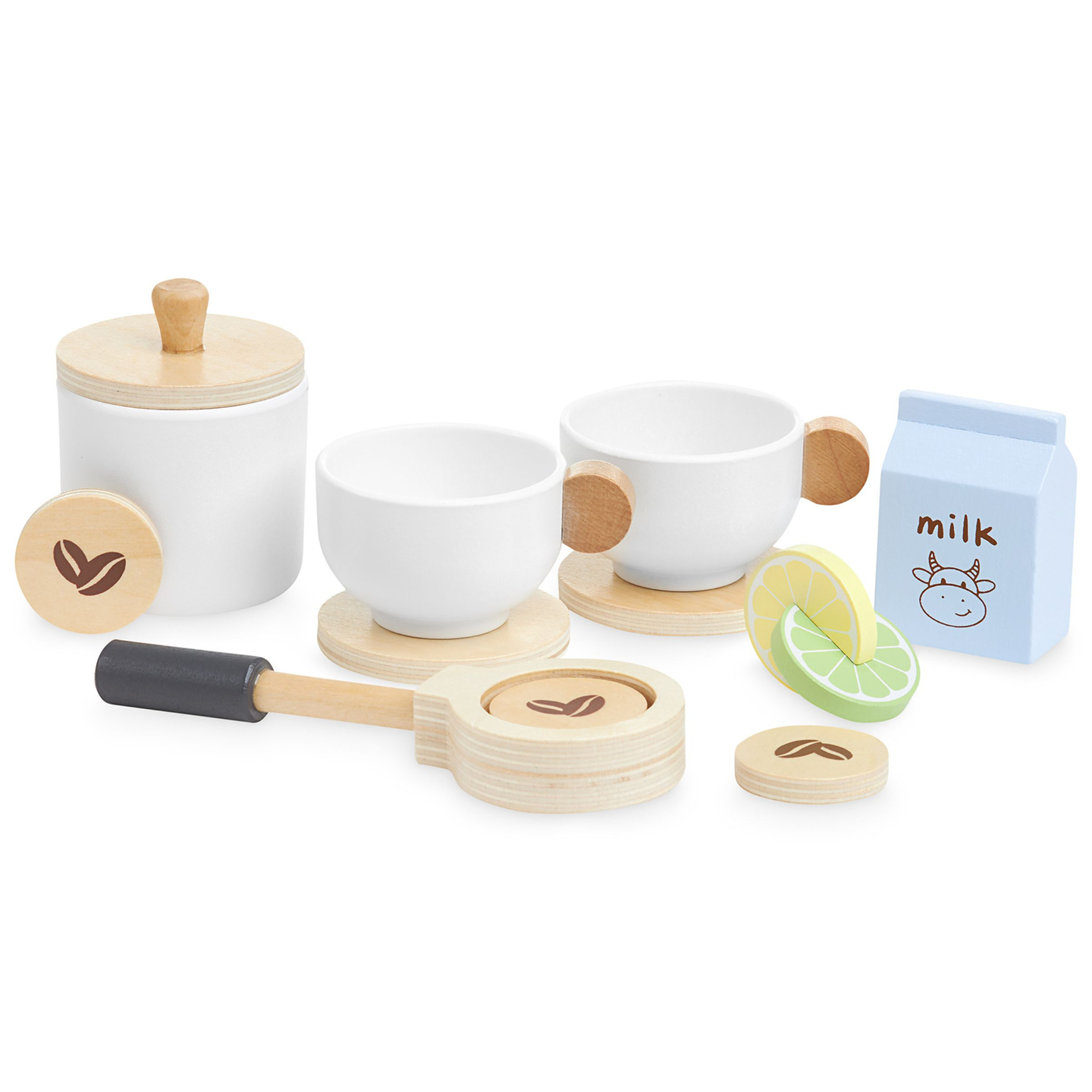 Дървена машина за кафе и чай с аксесоари - кафене