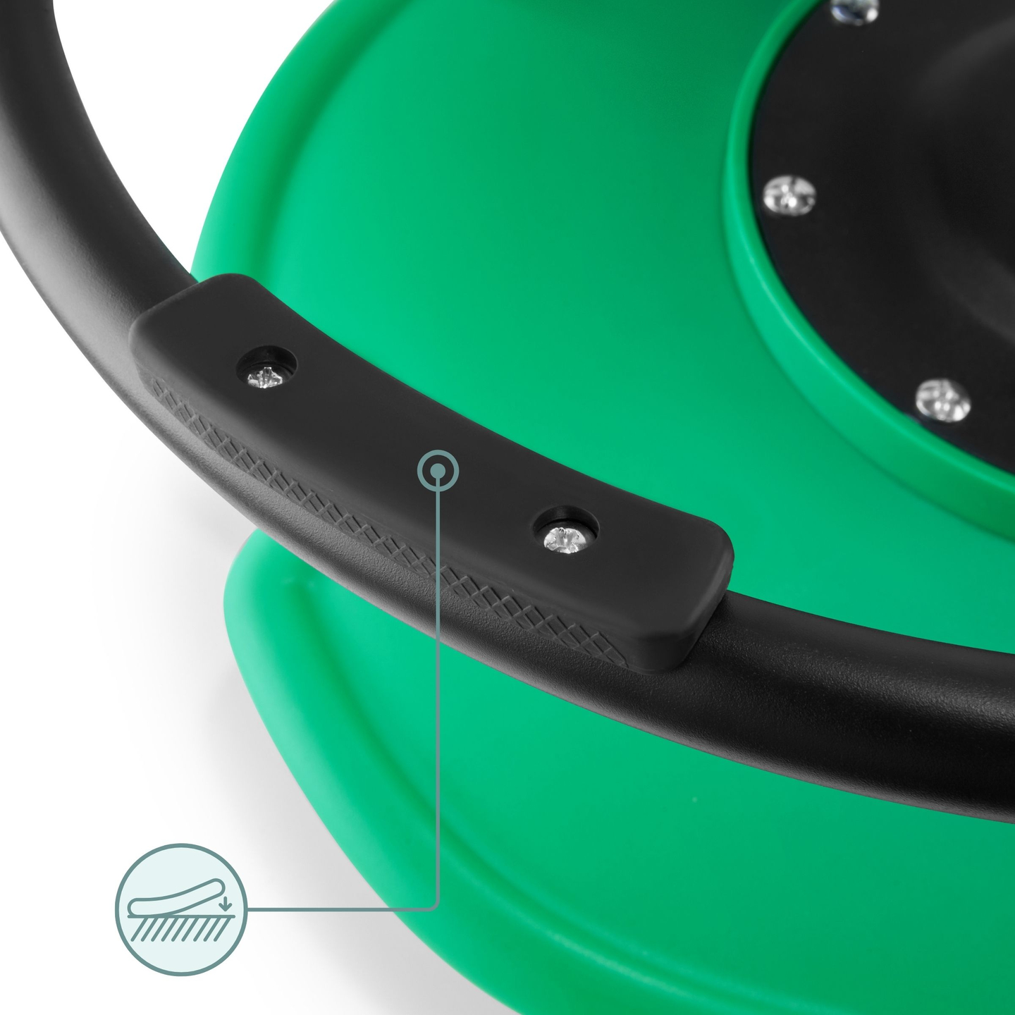 Мини детска въртележка Рибка - зелен цвят