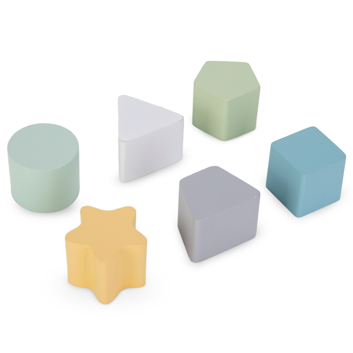 Голямо дървено кубче за занимания с примка - Монтесори