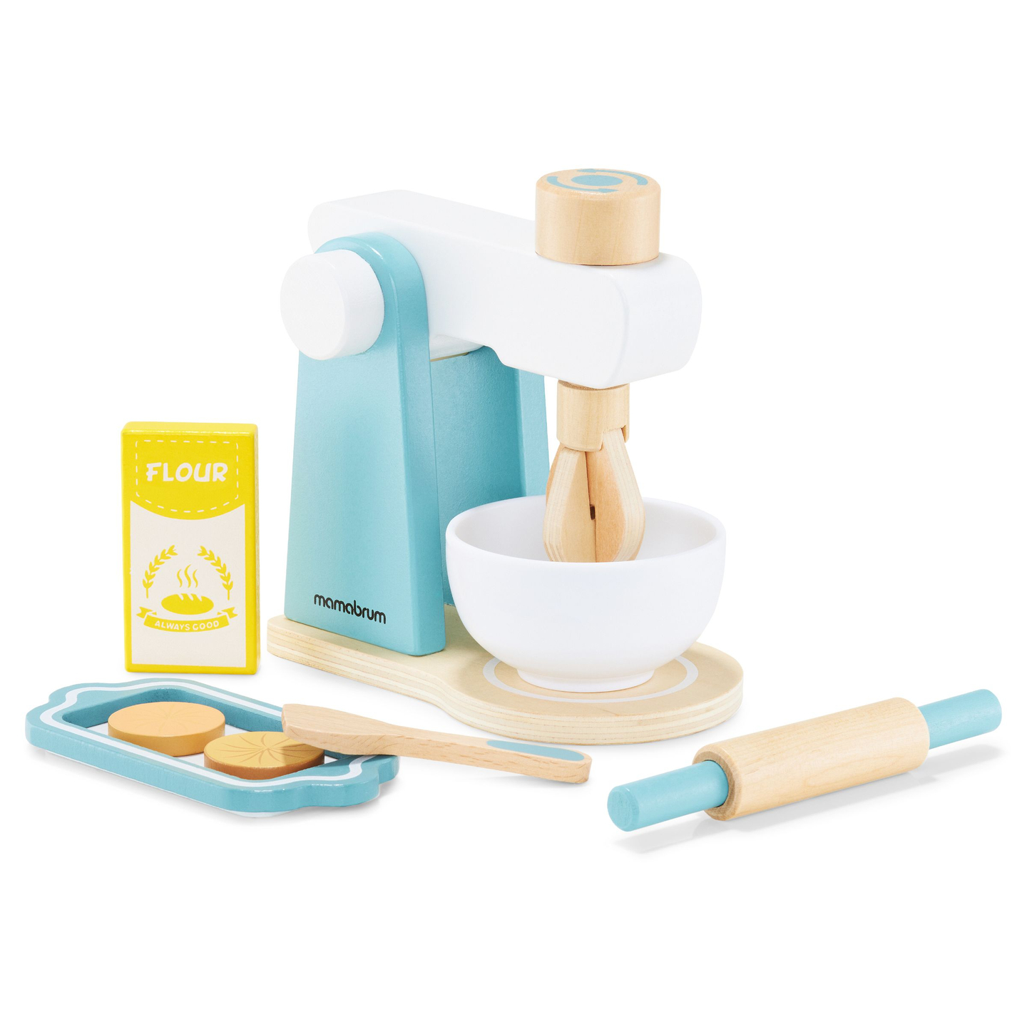 Дървен миксер с аксесоари