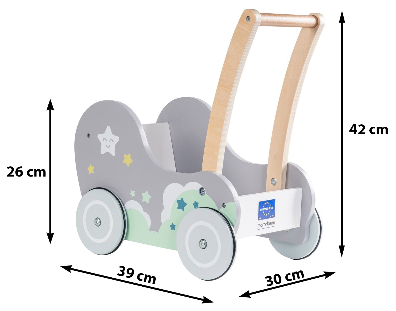 дървена проходилка за детска количка
