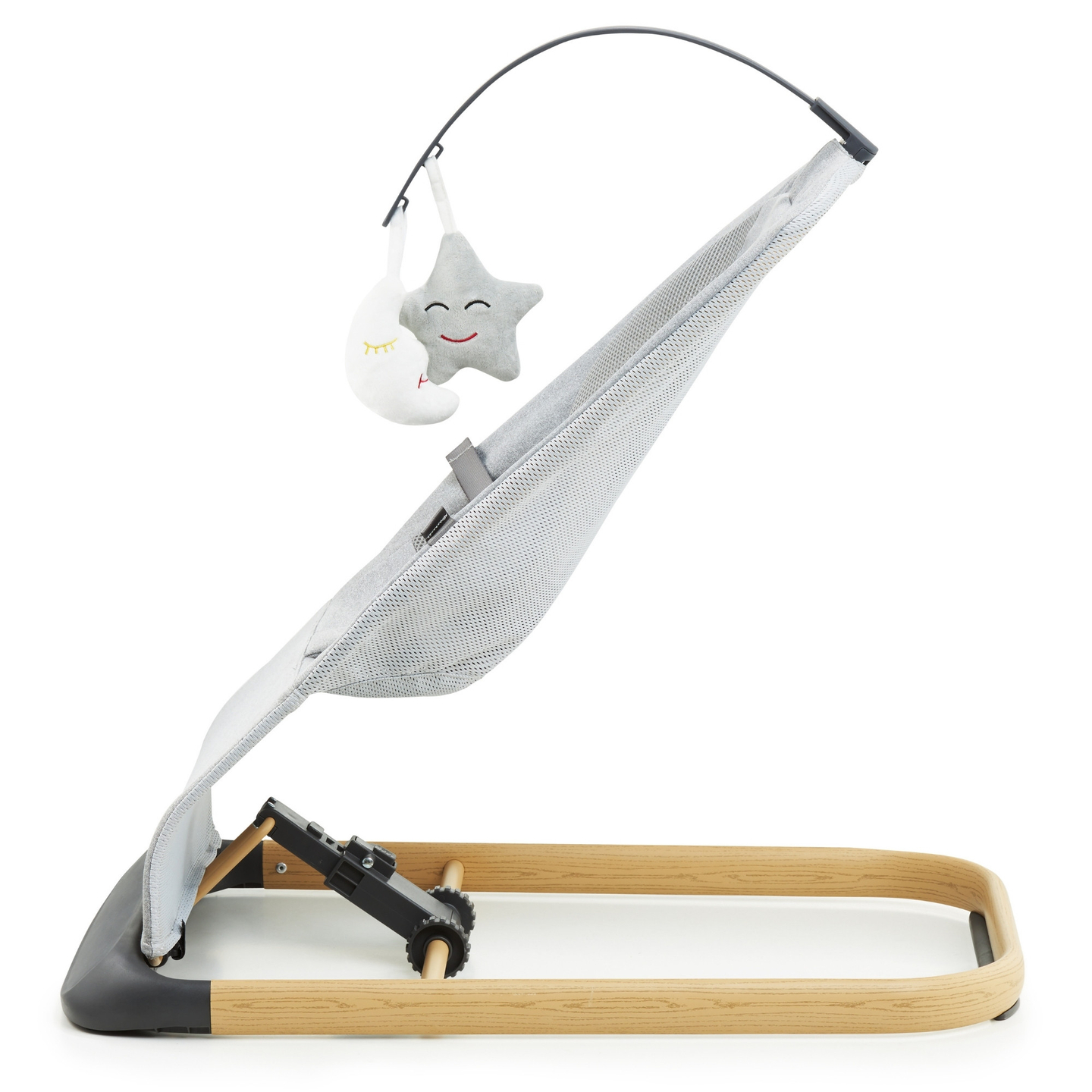 Люлеещ се стол 2 в 1 Moby-Система LILY - сив