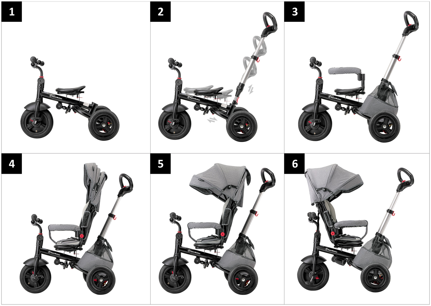 Tobi Velar триколка + дъждобран - сив