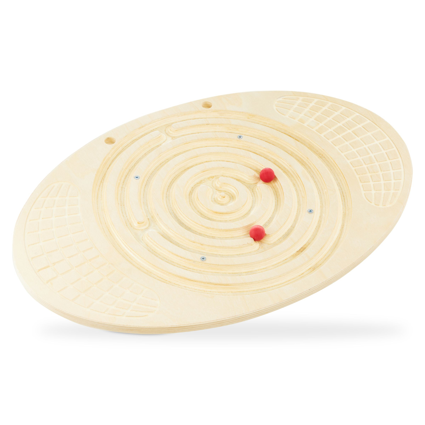 Дървена дъска за балансиране с лабиринт и топки - баланс рокер