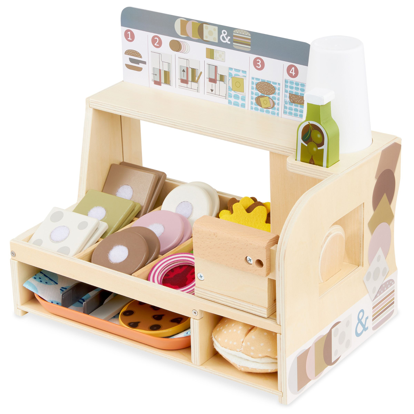 Дървен бар за сандвичи - ресторант