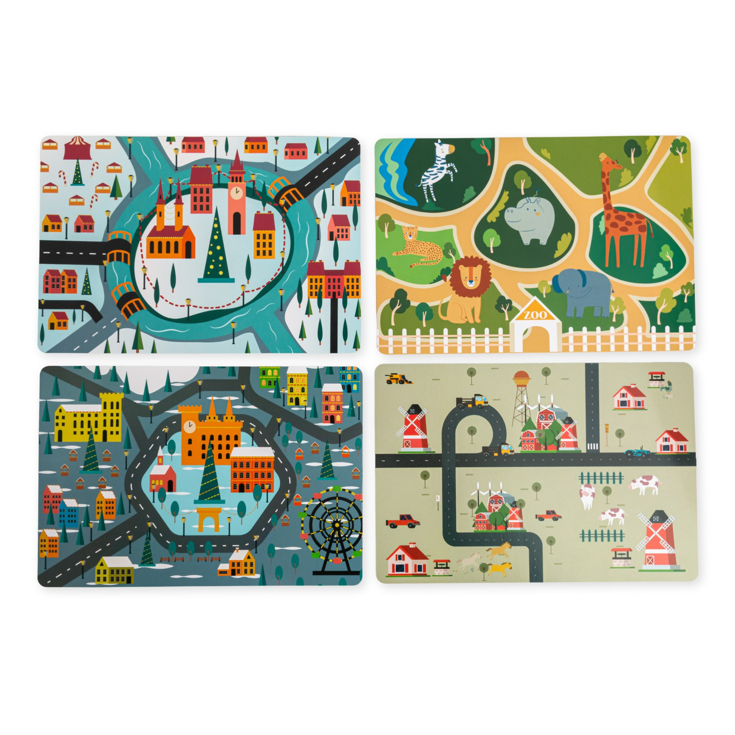 Дървена Монтесори дъска 2 в 1 Кокпит за малкия шофьор и пилот – волан, скоростен лост, карти за пътуване, радар