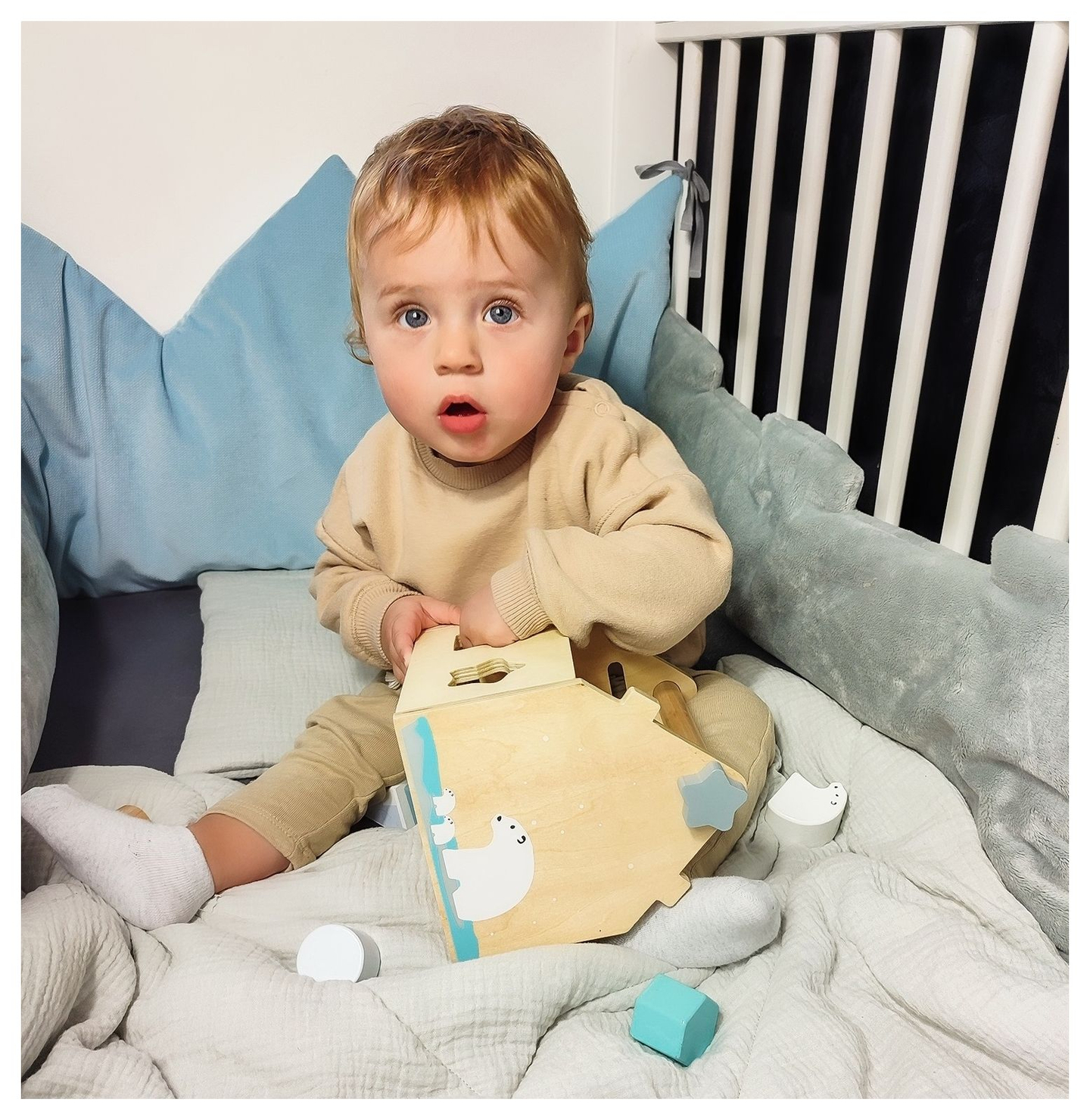 Сортер - образователна дървена къщичка с блокчета