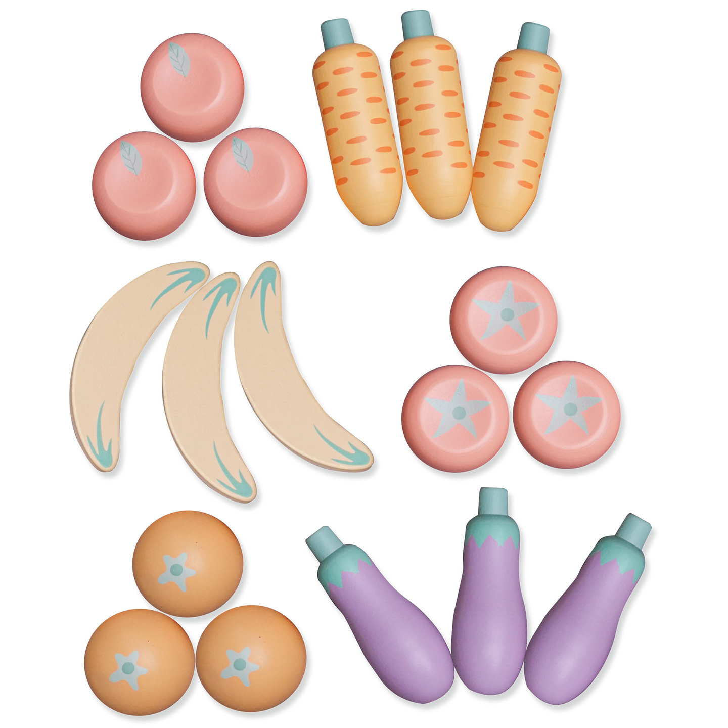 Голям дървен магазин XXXL за деца с бар за бързо хранене - Ъглов магазин + Кафе машина + Фурна + Хладилник - 106 ак.