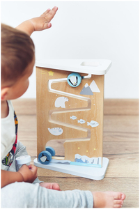 Дървена двустранна дъска за сензорни манипулации