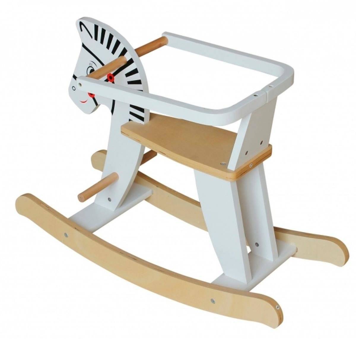 Дървено люлеещо се конче с перила K11