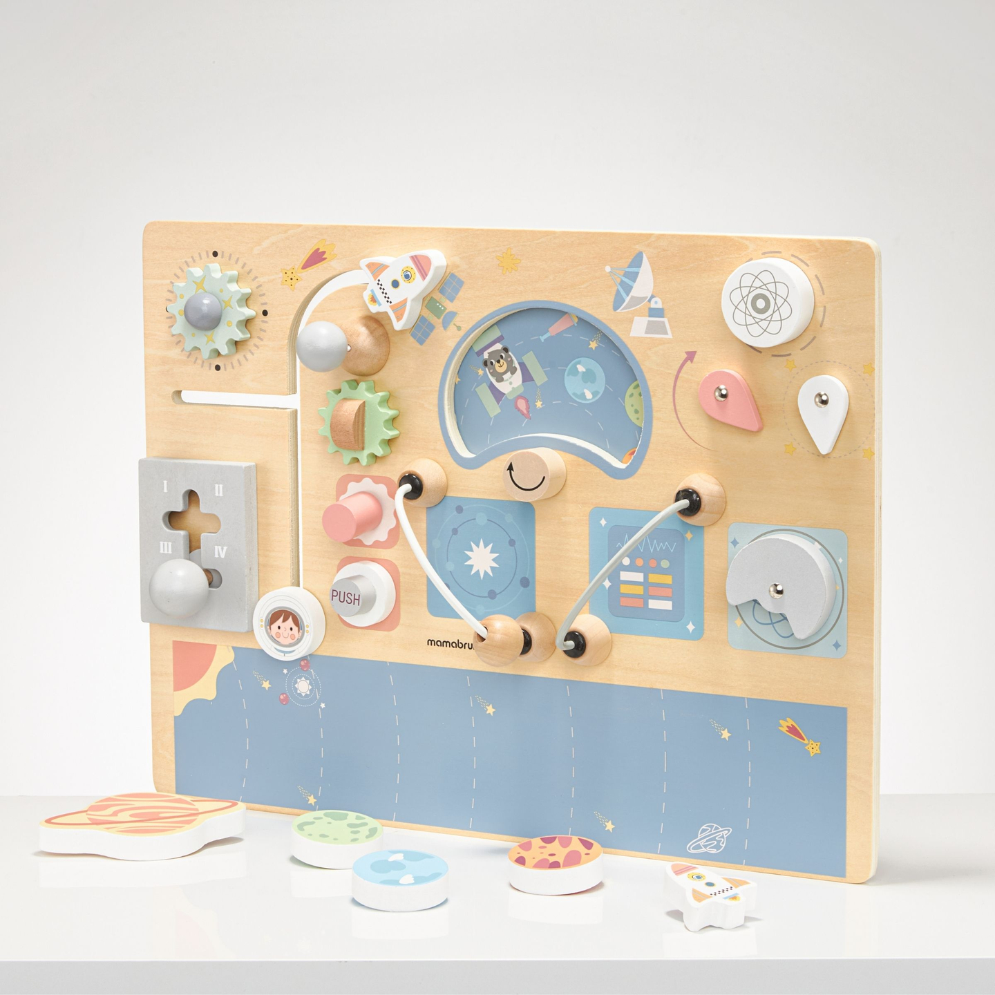 Дървена манипулационна дъска - Cosmos