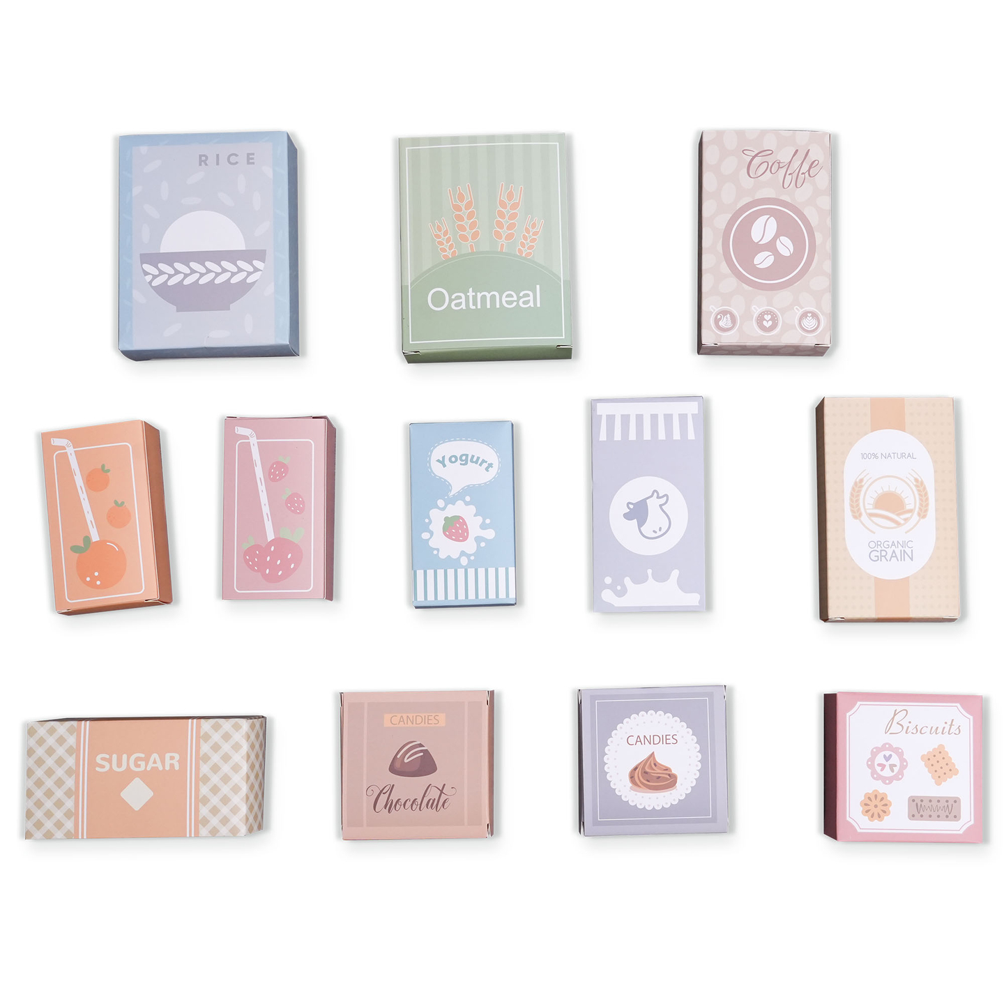 Голям дървен магазин XXXL за деца с бар за бързо хранене - Ъглов магазин + Кафе машина + Фурна + Хладилник - 106 ак.