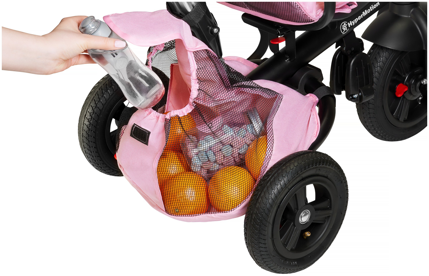 Триколка Tobi Velar + фолио за дъжд - розово