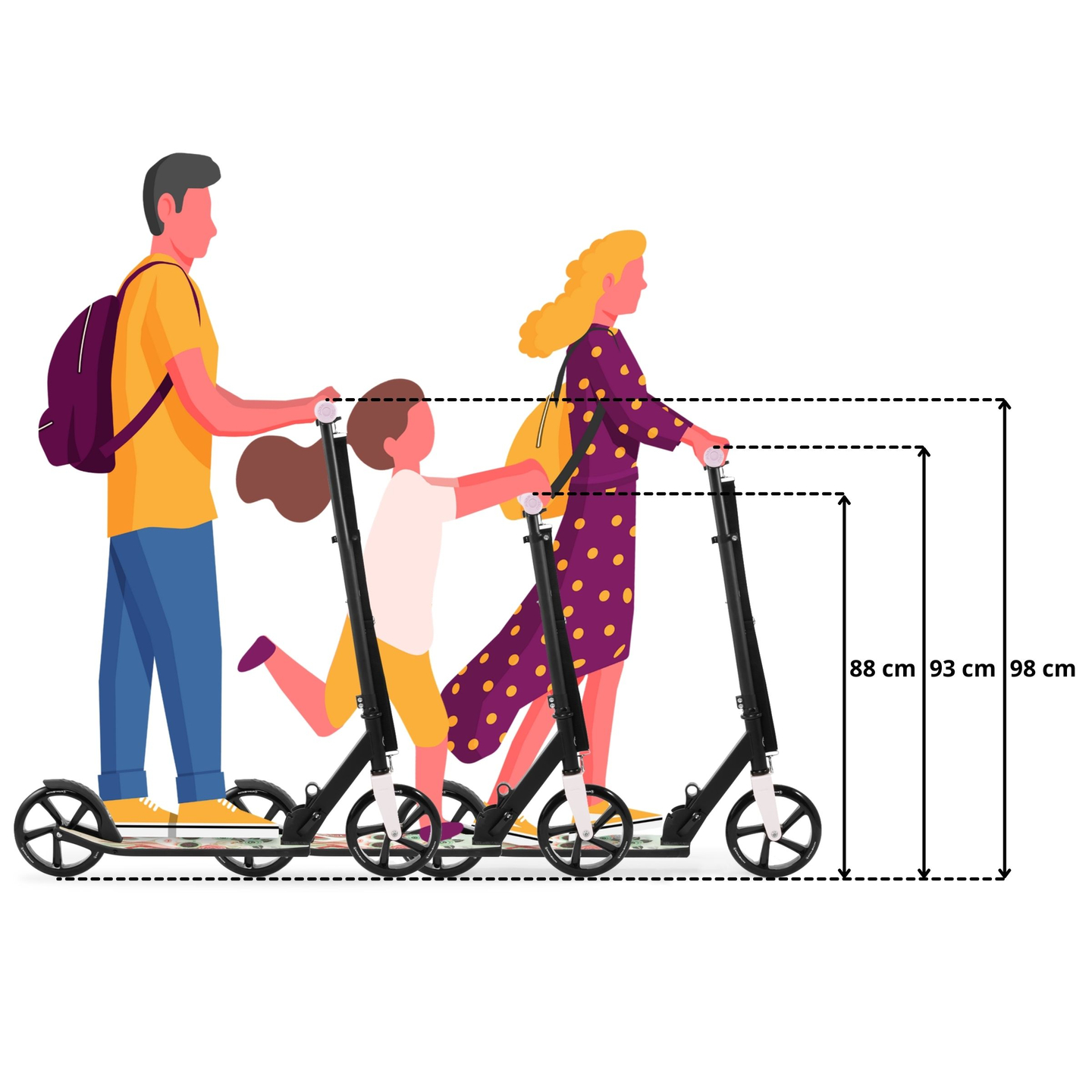 Двуколесен градски скутер VIBE Pink HyperMotion - 100 кг