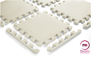 Пъзел от пяна 12бр. - образователна подложка от пяна 120 x 90 x 1.2см с кант - сива