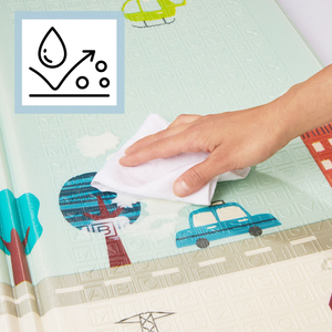 Двустранна подложка от пяна XXL - сгъваема 1 CM (планина и път)