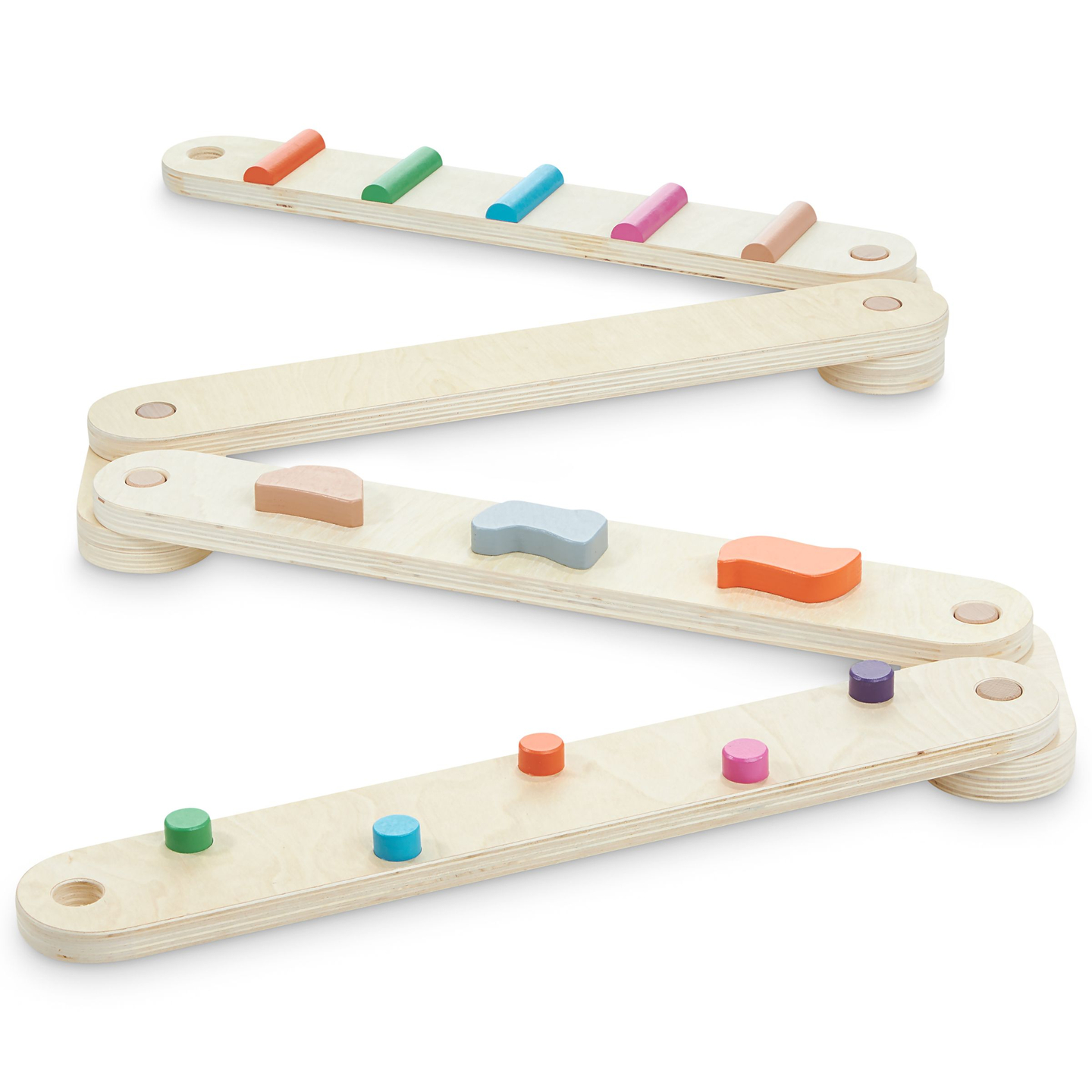 Дървена пътека за баланс - сензорна пътека - 14 елемента