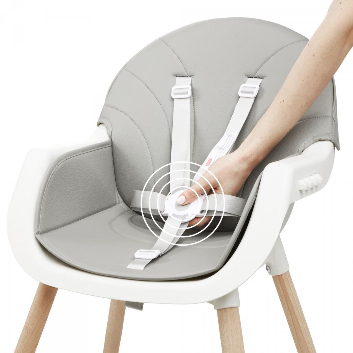 Стол за хранене AMELIA 3в1 Moby-System, сив