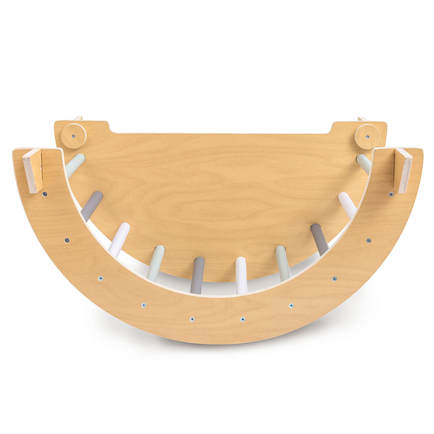 Дървена закрита детска площадка - стена за катерене, пързалка, арка/люлка за катерене и триъгълник на Пиклер