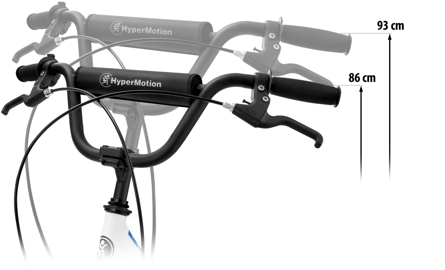 Градски скутер HyperMotion RIVA с надуваеми колела 50 и 40 см