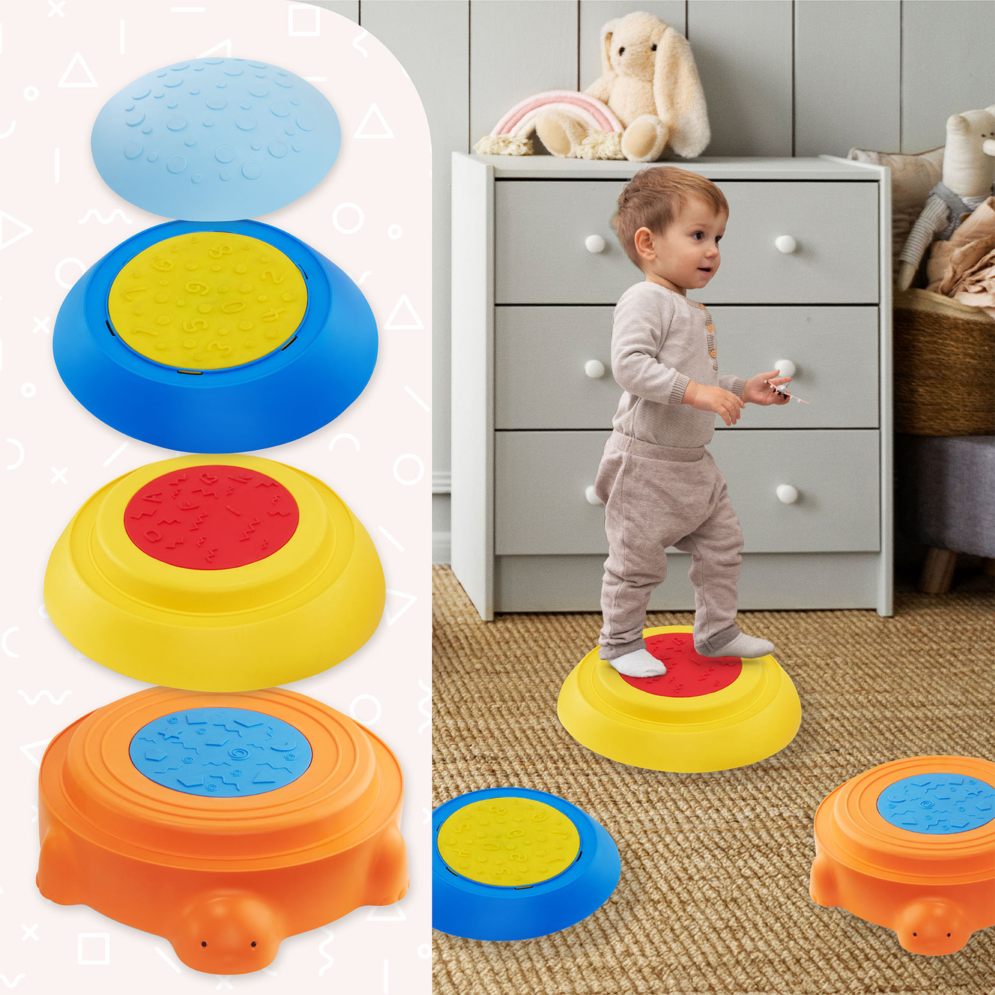 Сензорна пътека за деца - Цветна костенурка