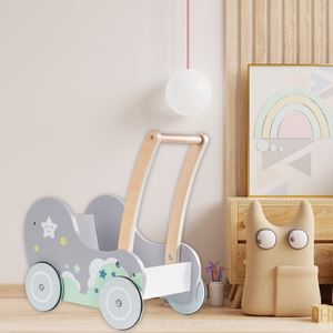 дървена проходилка за детска количка