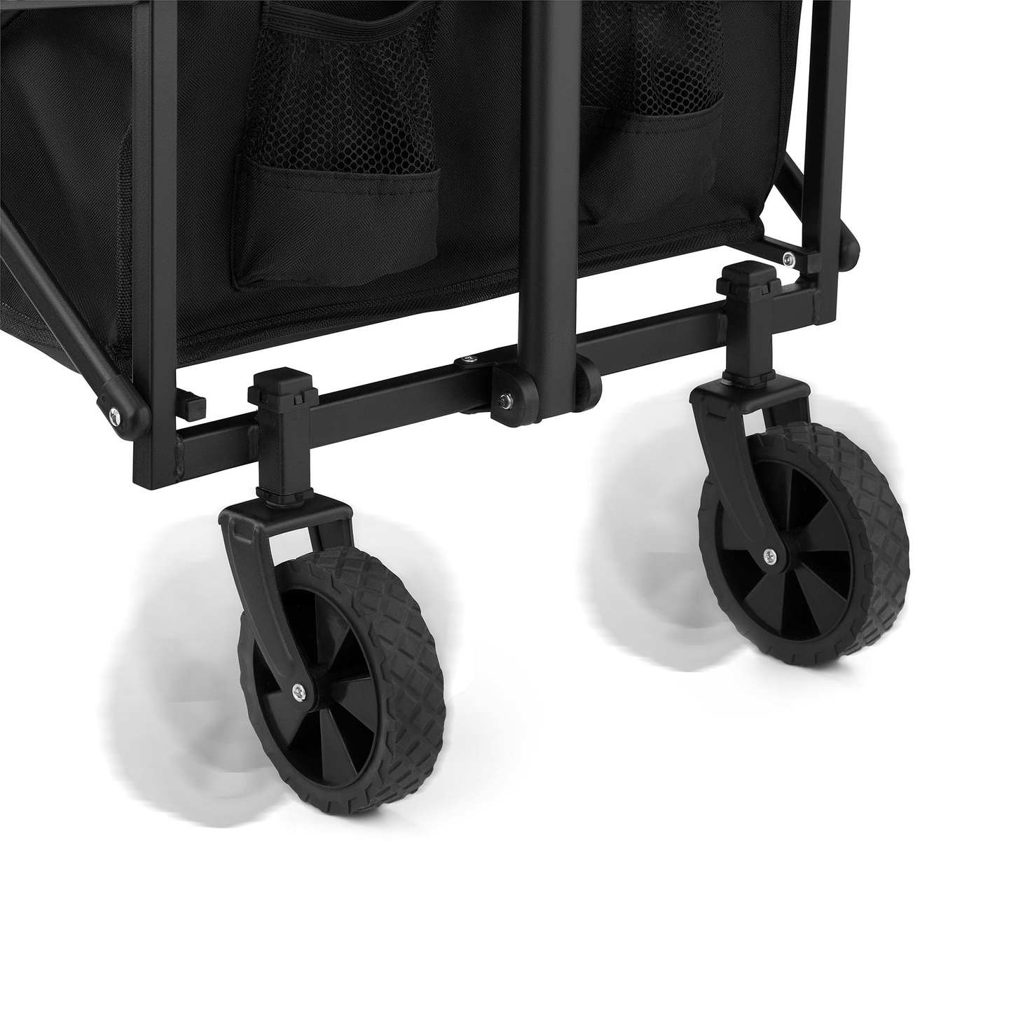 Сгъваема плажна инвалидна количка HyperMotion - черна, 80 кг