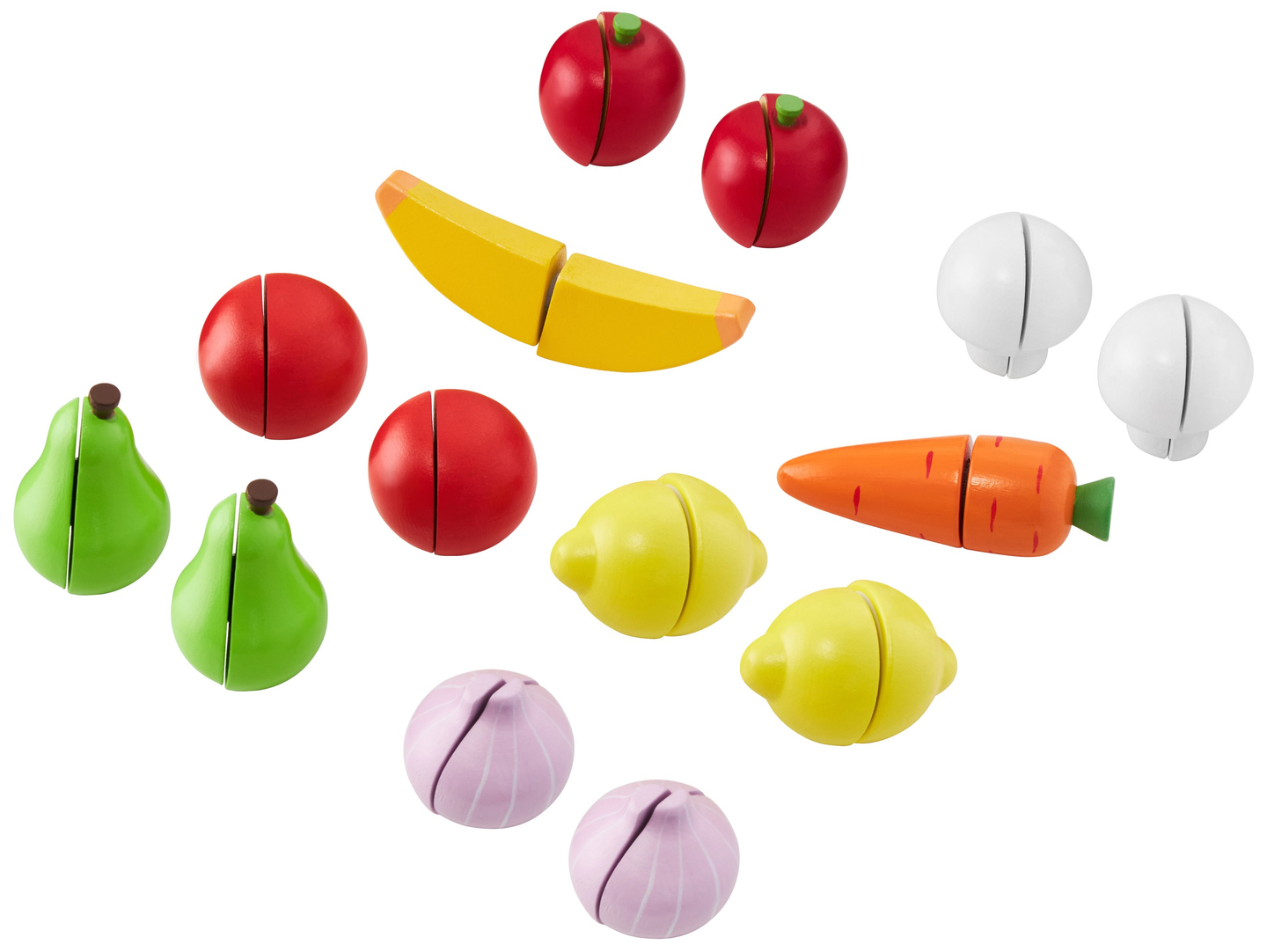 Голям дървен магазин - сергия и театър 2 в 1 с везна, терминал за плащане, плодове и зеленчуци