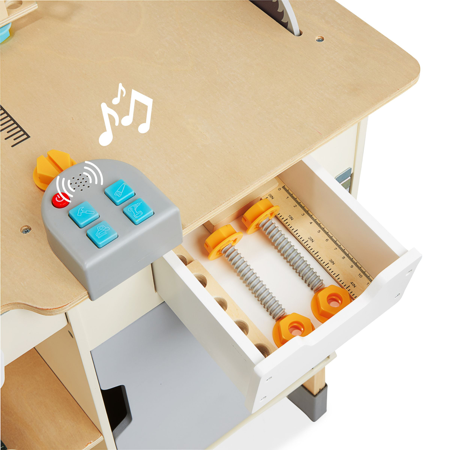 XXL Голяма дървена работилница с инструменти - комплект "Направи си сам", 74 елемента