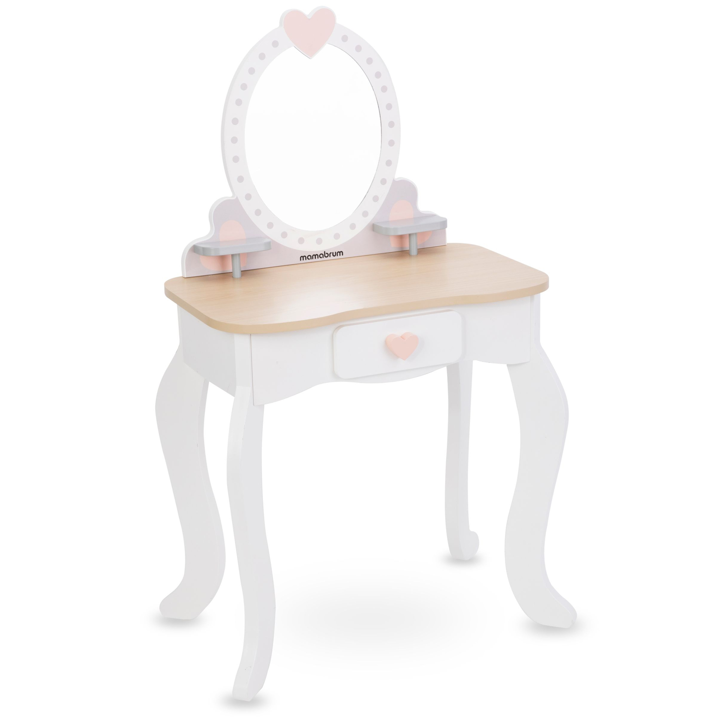 Дървена тоалетка с табуретка и аксесоари