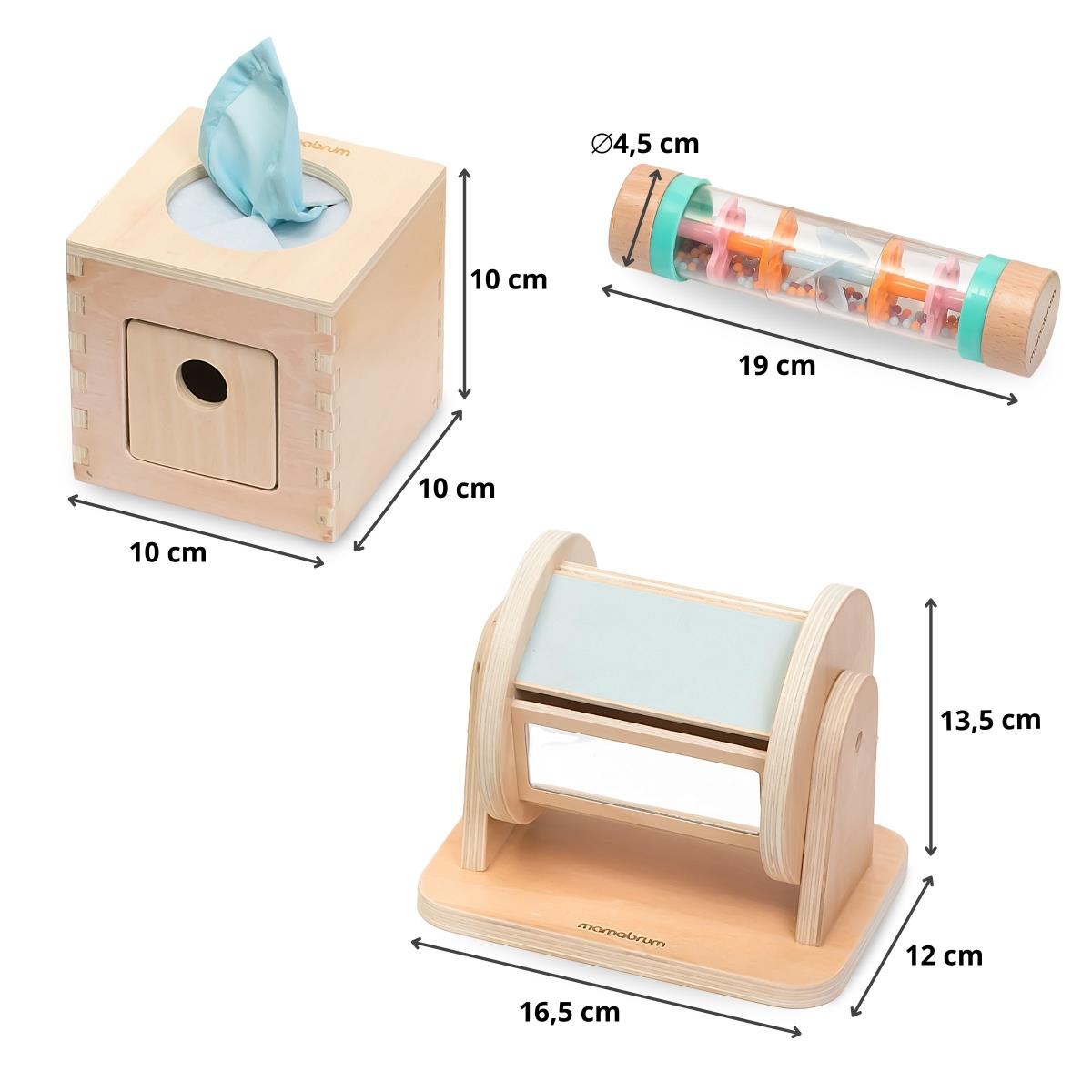 Комплект играчки Монтесори за малки деца от 0 до 6 месеца
