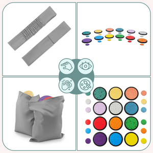 Цветни сензорни дискове за деца - 24 броя