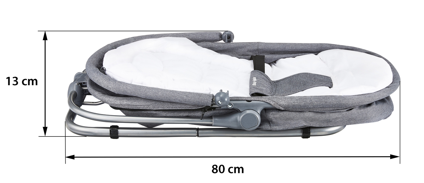 Шезлонг + седалка за плаване + детско легло 3 в 1 - Moby-System MILA