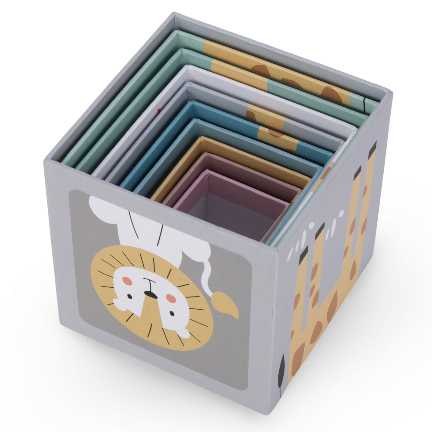 Пъзел кула за деца 10 части - числа и животни