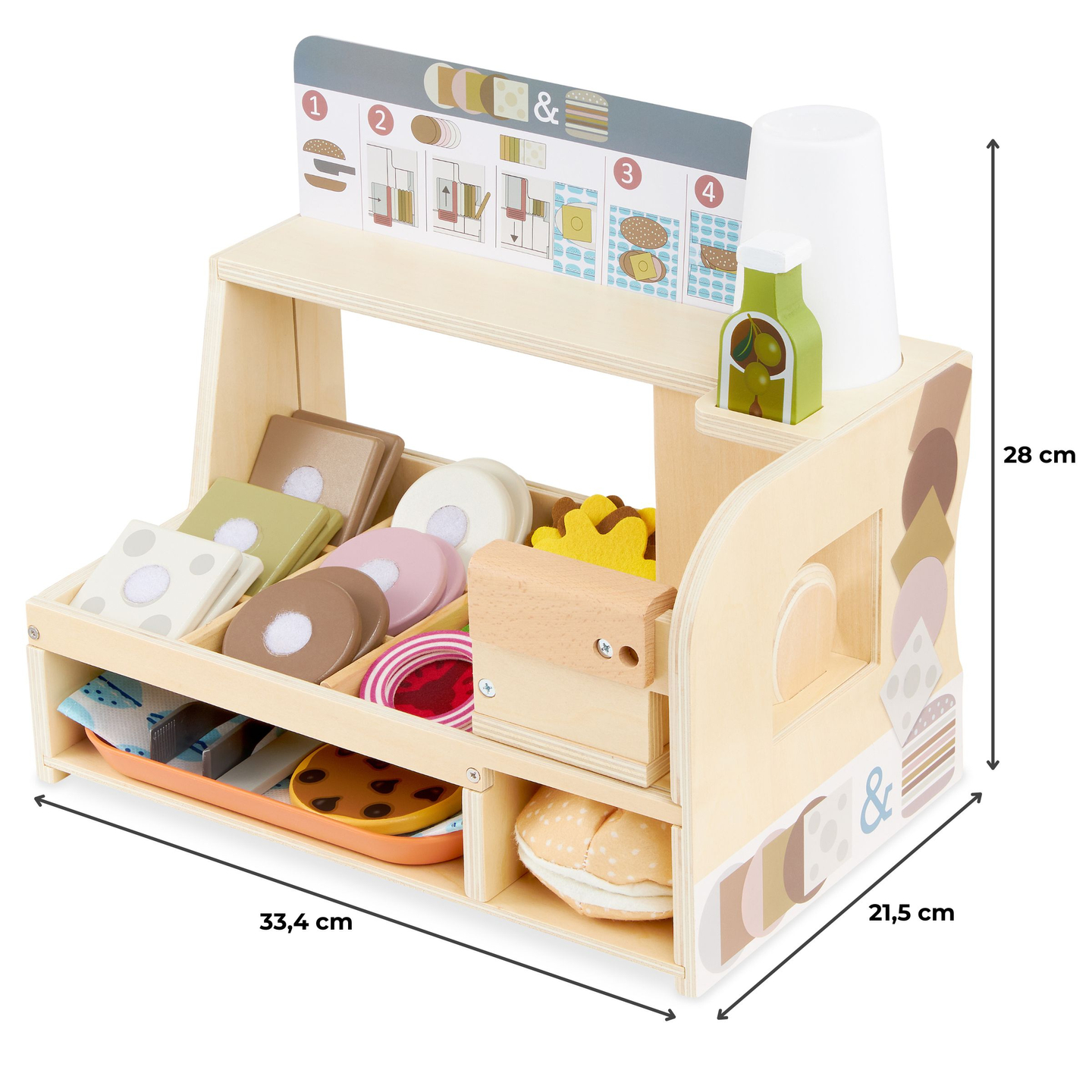 Дървен бар за сандвичи - ресторант